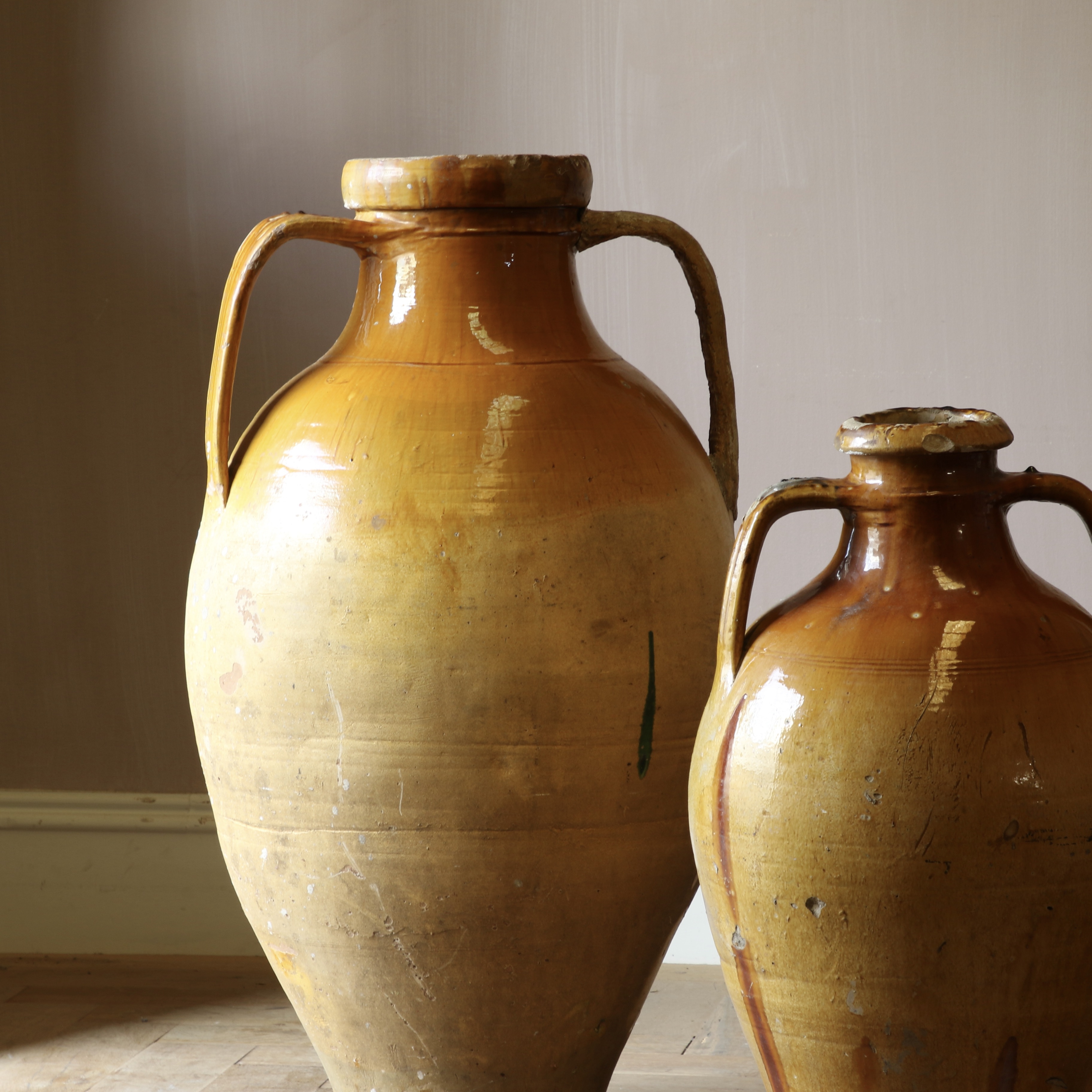 Large French Ceramic Pots